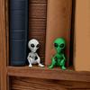 3D-печатная статуэтка инопланетянина, Научно-фантастическая скульптура инопланетянина на НЛО, Забавная сидящая фигурка инопланетянина, Креативное украшение для дома, офиса, рабочего стола, полки, рабочей станции, кофе