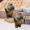 Стоящая фигурка бегемота, 3D-печатная настольная статуэтка бегемота, украшение на средний палец, статуэтка бегемота для книжной полки, автомобиля, спальни, подарок