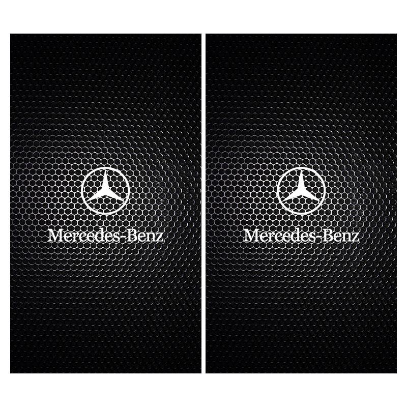 AABIG1 Car Center Pillar Badge Anti-scratch Protector Films Stickers For Mercedes Benz C200 C300 A160 180 B200 W108 W124 W126 E Class