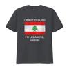 Мужская футболка I m Not Yelling Lebanese Habibi Флаг Ливана Круглый вырез Черный 2XL винтажная стирка Универсальная Удобная