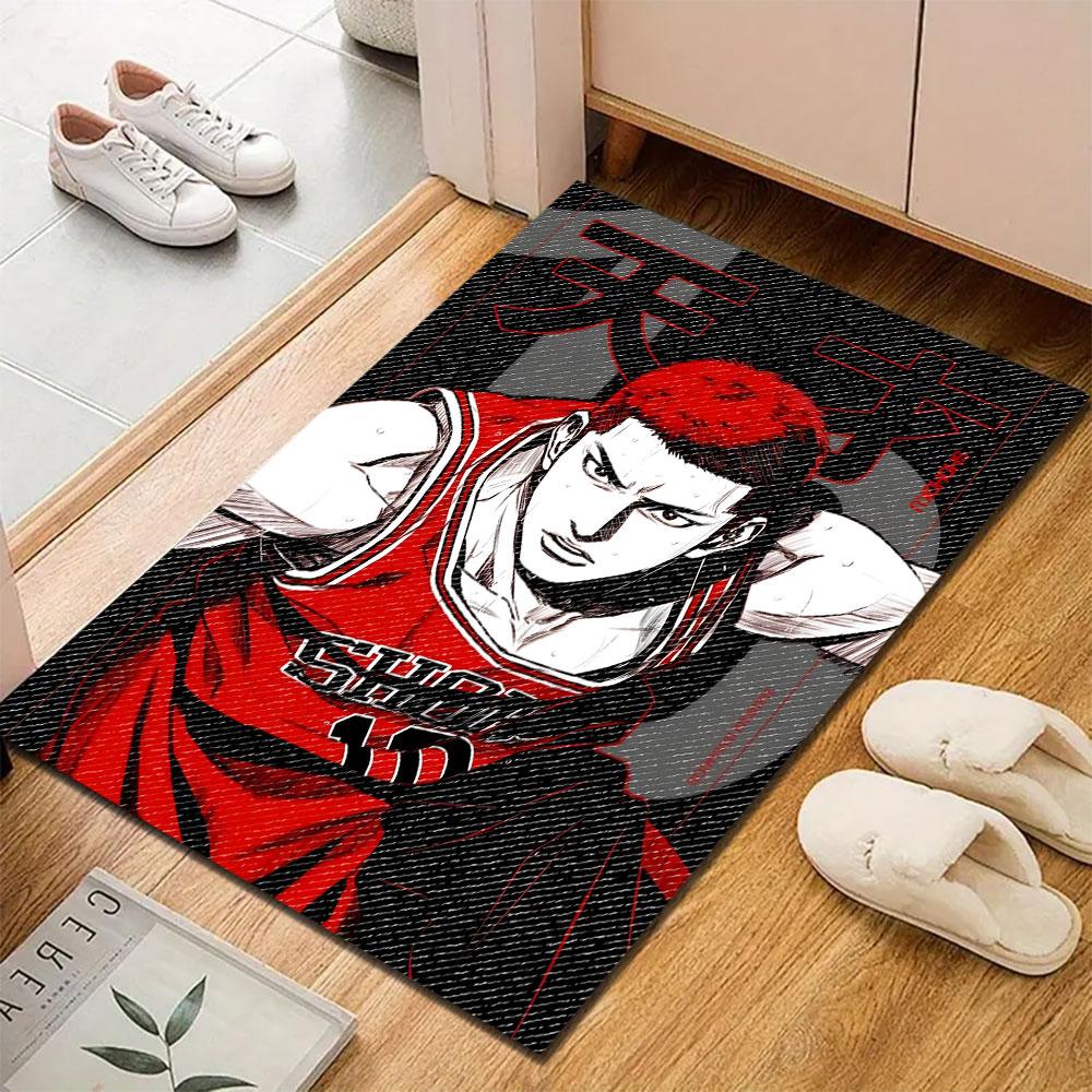 "Red-Haired Basketball Warrior Design" Patterned carpet, suitable as a non slip play mat for the living room and bedroom sofa