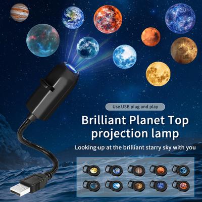 USB Проекционная лампа Тема планеты/Хэллоуина/Рождества Для помещения, проекция на потолок, Ночник Для украшения стен комнаты, Фестивальный подарок