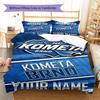 Custom Name HC Kometa Brno Bedding,Quilt Set Quilt Cover Pillowcase Home Birthday Gift(1 * duvet cover + 2 * pillowcase, without core) -HE67