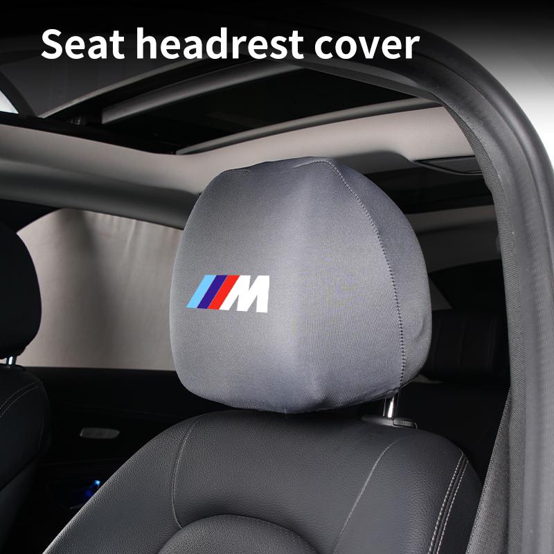 2025 Hot Car Seat Headrest Cover Anti-Dirty Elastic Protective Covers For BMW E90 E87 I01 E60 F25 F26 F44 F45 E36 E34 E39 F01 F1