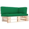 Day and Night - Day and Night Corner Sofa Made of Garden Pallets Impregnated Pine Wood