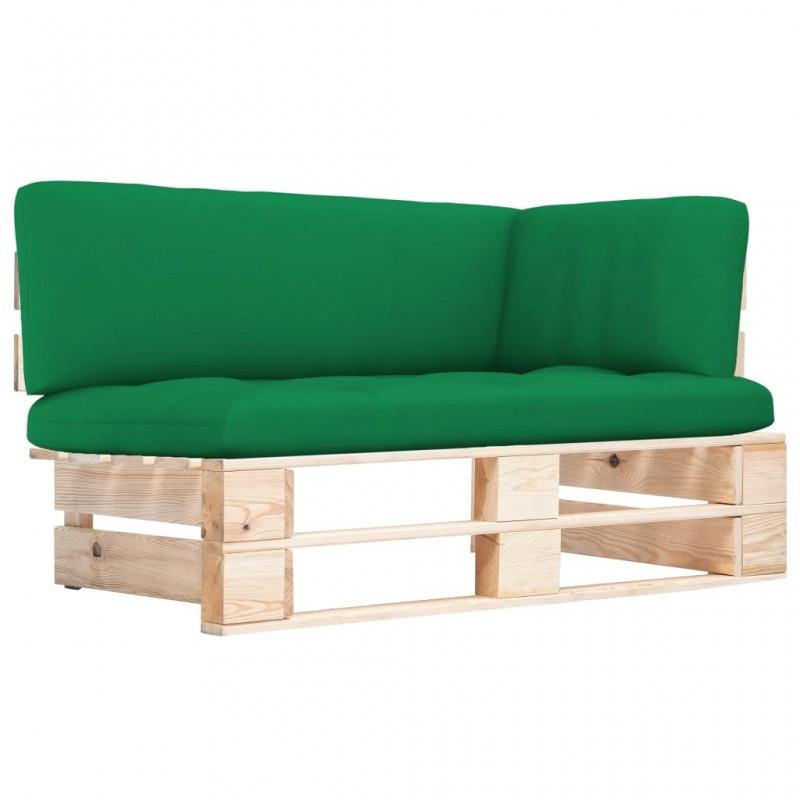 Day and Night - Day and Night Corner Sofa Made of Garden Pallets Impregnated Pine Wood