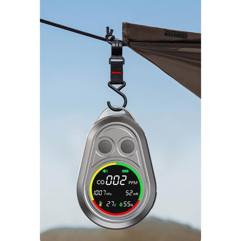 Carbon Monoxide Detectors Measuring Atmospheric Pressure Temperature Altitudes Humidity Outdoor Multifunction CO Meter