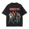 Resident Evil S.T.A.R.S. Группа Classic Group Винтажная стираная игровая футболка, Унисекс уличная футболка для фанатов хоррор-игр на выживание, 100% хлопок, повседневная