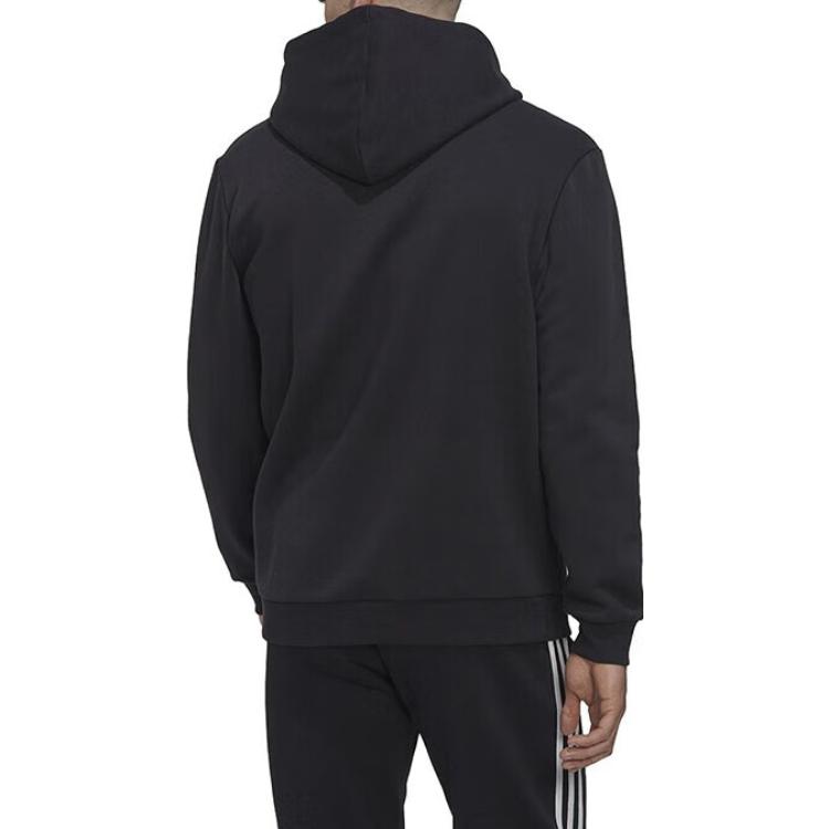 adidas Толстовка с капюшоном из французского терри с камуфляжным принтом Essentials, черная, мужская уличная одежда HL6933
