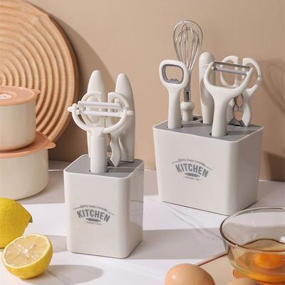 5 шт./6 шт. набор кухонных ножей, посуда, нож для хлеба, ножницы для кухонного органайзера для хранения