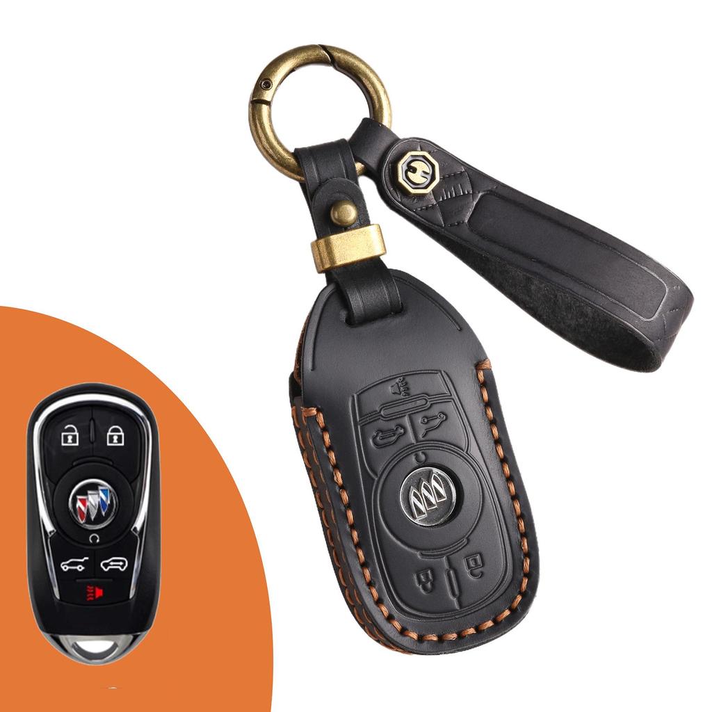 Кожаный чехол для ключа ручной работы в стиле ретро для Buick GL8, Regal, LaCrosse и Angkewei