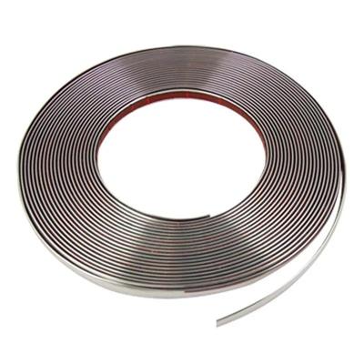 5 м внешняя автомобильная хромированная полоса для кузова, бампер, авто двери, окна, защитное молдинг, Стайлинг, отделка, наклейка, декоративная полоса