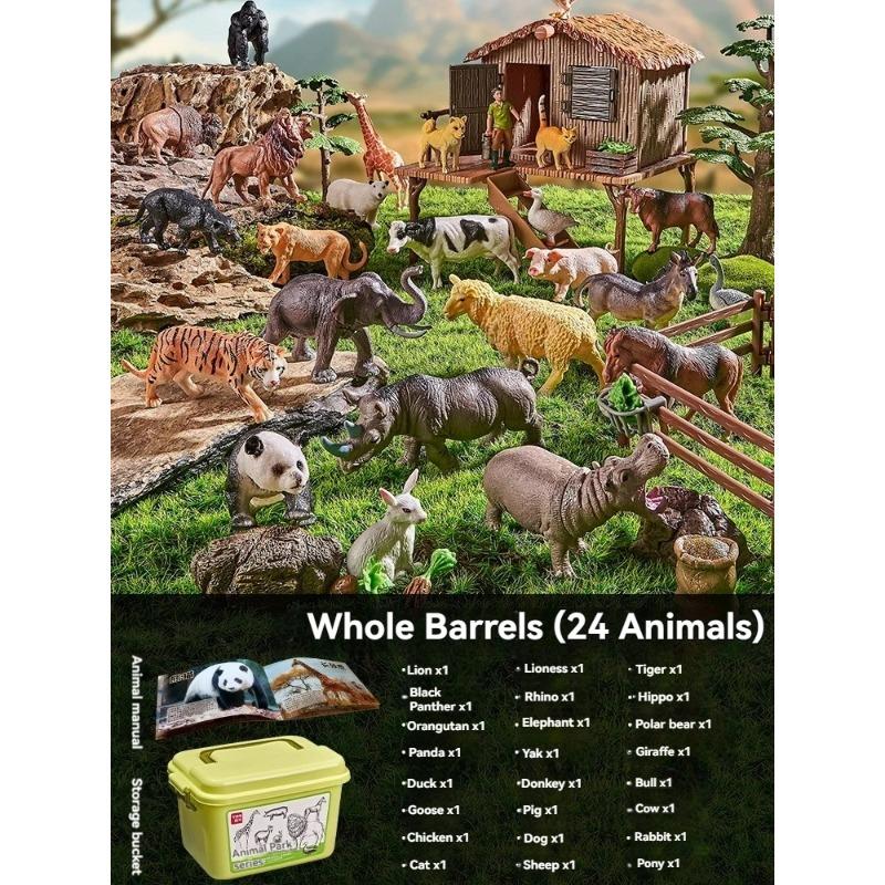 Игрушка Монтессори Дикая Ферма Динозавр Океан Кошка Животные Модель Фигурка Действия Зоопарк Фигурки Милые Миниатюрные Образовательная Игра для Ребенка Подарок