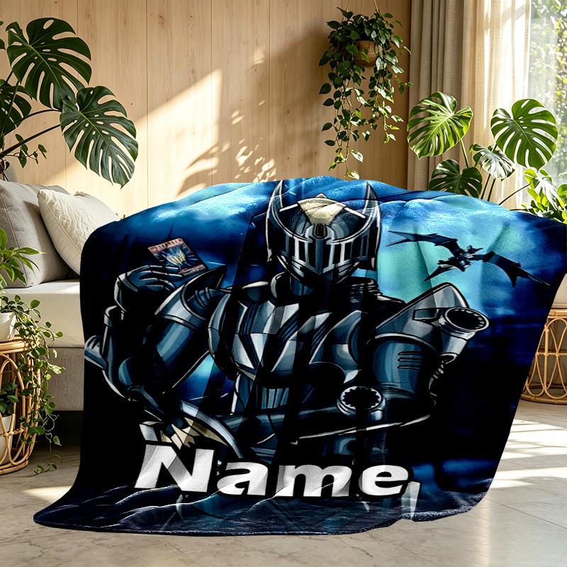 Custom Name Personalized Knight Rider Print Blanket, Home Decor, Bedroom, Sofa, Camping, Couch, Gifts for Birthday ChristmasEnthusiasts