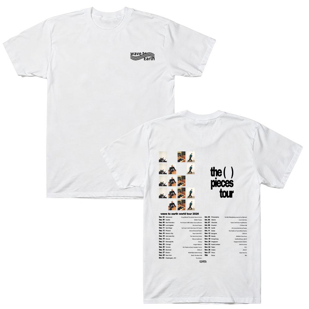 The Pieces Tour Merch T Shirts Wave To Earth Fashion 2026 Tee Men Women Harajuku T-shirts Cotton Short Sleeve Top