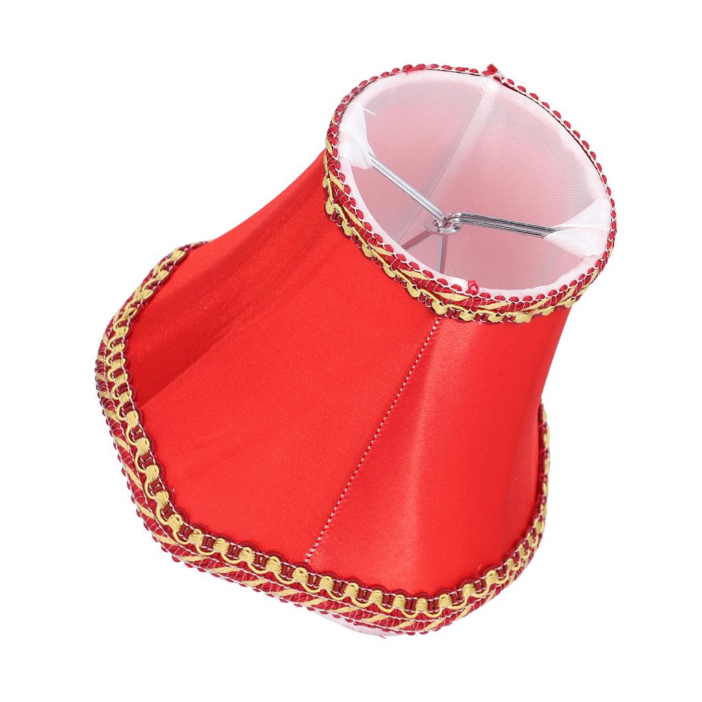3pcs E14 Fabric Lamp Shade Modern Clip‑On Lampshade for Home Wall Candle Lamps Chandelier Red Candle Lamp Shade E14 Lamp Shade