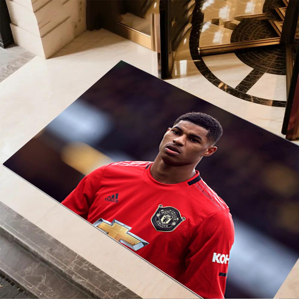 Football Player Action Area Rug Suitable for Game Room Hallway Foyer Living Rooms Anti-slip Rug Office home decor Gift for Festivals