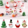 Fairy Garden Micro Landscape Miniature Snowman Christmas Accessory Santa Claus Figurines Xmas Tree