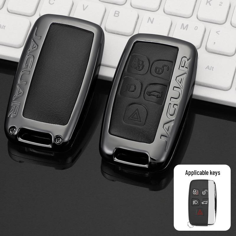 Чехол для ключа Jaguar: Совместимо с моделями XEL, XFL, F-Pace, XJL, XF, XE, F-Type 2022 – Роскошная сумка с пряжкой-ракушкой