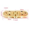 High Quality Furniture Accessories Cabinet Hinges Door Hinge Flush Hinges Door Semicircle Butterfly-shaped