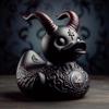 Темная утка Декор для дома Настольный Гот Панк Веселый Декор Хэллоуин Вечеринка Фестиваль Декорации для сцены Мини-утка Сад Двор Украшение