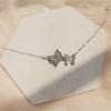 Fashion Korean 925 Sterling Silver Link Chain Crysral Butterfly Charm Bracelet &Bangle For Women Wedding Jewelry Sl116