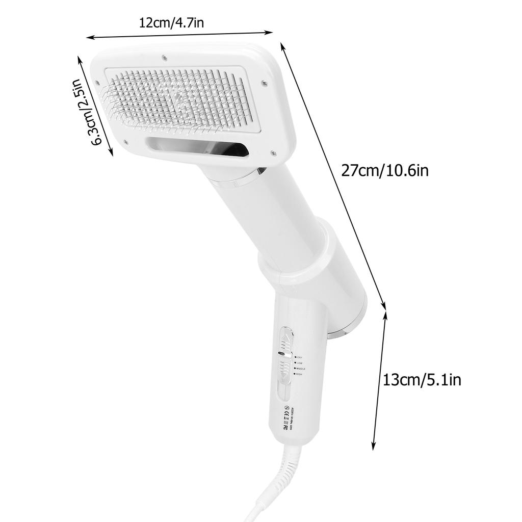 Фен для домашних животных, расческа с регулируемой температурой, массажный уход, фен для волос для домашних животных с пуходеркой для кошек, собак