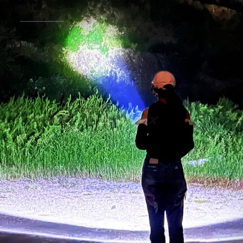 Портативный светодиодный фонарик с USB-зарядкой, гироскоп для пальцев для снятия стресса, уличный мини-фонарик из алюминиевого сплава, поисковый фонарь, фонарь для кемпинга