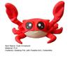 3D Printed Crab Ornament Magnetic Crab Toy with Flexible Ball-Jointed Arm Collectible Desktop Pet Crab Fidget Toy Gift for Kids Adults