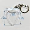 Heart Shaped Guitar Pick Keyring Picks Size Case Guitar Pick Keychain  Musical Accessories