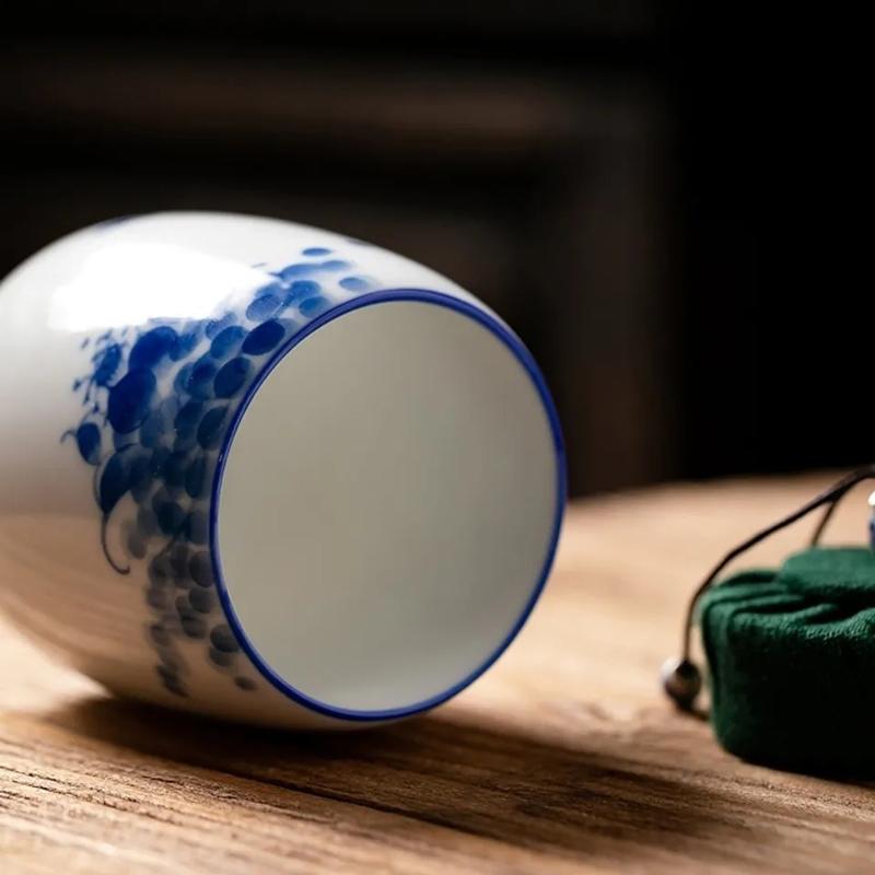 Керамический герметичный чайный компакт-диск, простой, портативный, небольшой, для хранения, японский чайный набор в стиле кунг-фу, влагостойкая банка для чая