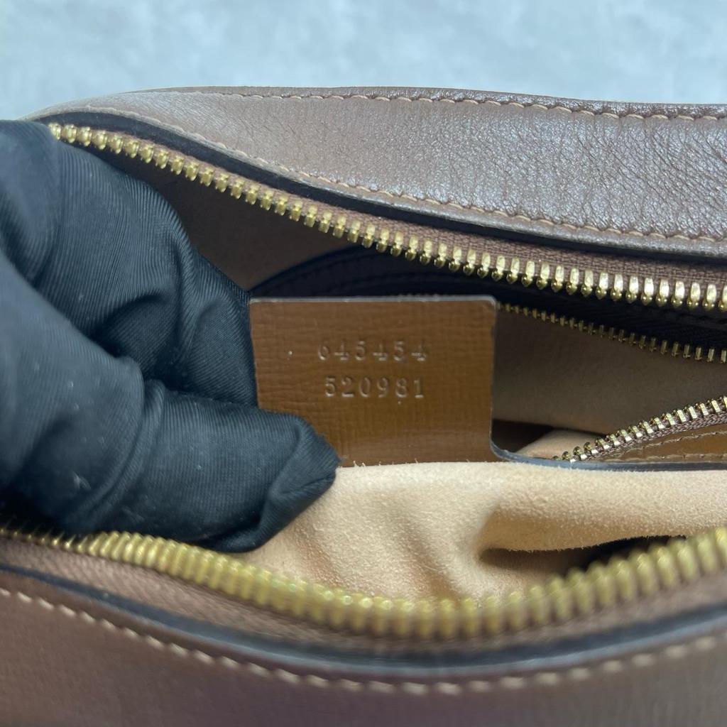 [Pre-Owned] Gucci Horsebit 1955 Small Shoulder Bag 'Beige/Ebony' - Very Good #1U5QXEV