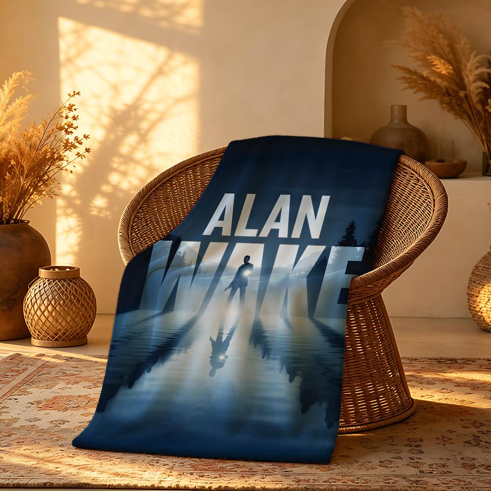 Плед A-Alan Wakes Бросок Короткий Плюшевый Плед Мягкий Безопасный для Кожи Многоцелевой для Дома Офиса