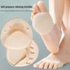 Silicone Anti-Pain Forefoot Cushion: Women's Non-Slip, Thickened, Five-Toe Sock Protection for High Heels.