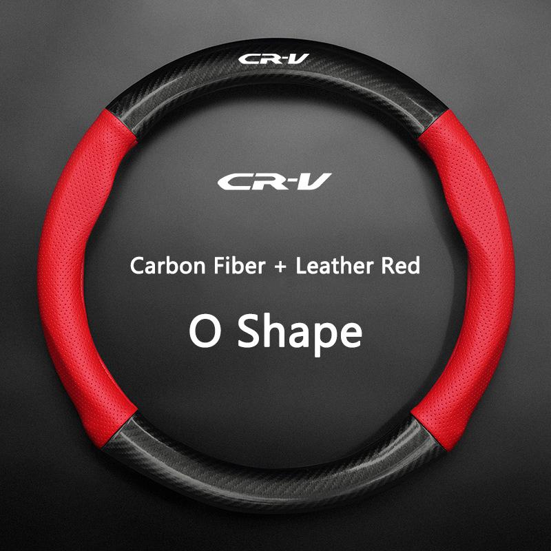 38cm Carbon Fiber PVC leather Car Steering Wheel Cover for Honda 2016 2017 CRV Pilot Accord Civic Fit Freed Car Accessories TA8