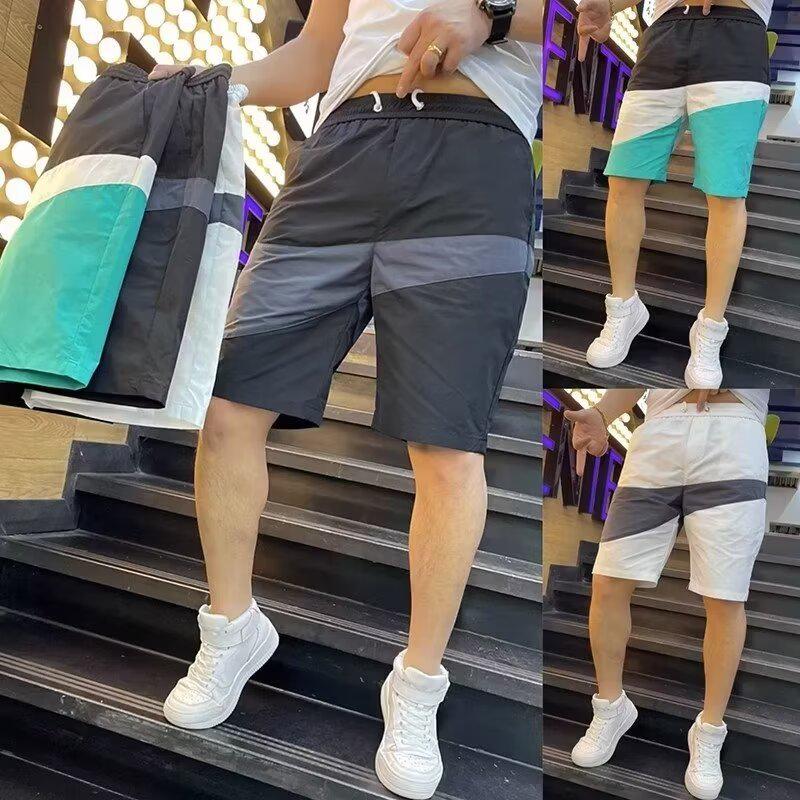 Модные мужские летние повседневные свободные шорты в корейском стиле