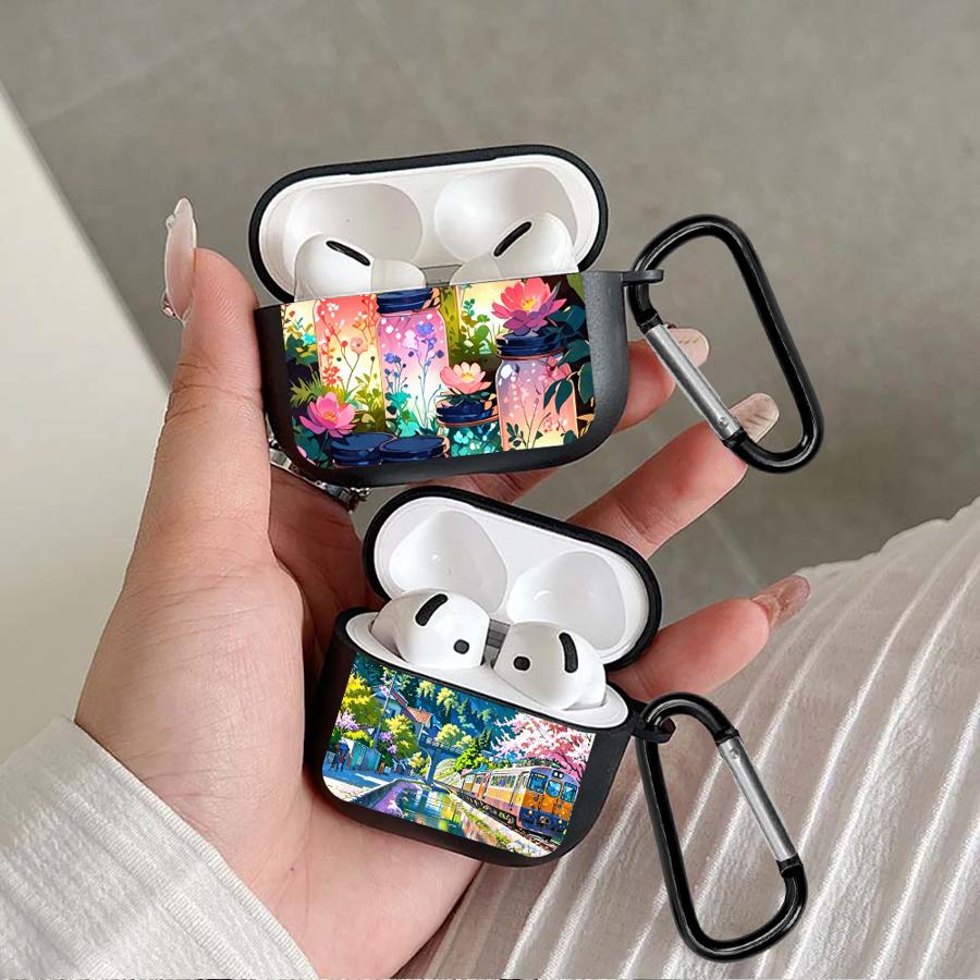 Банка с цветами Чехлы для наушников Чехол-чехол для Airpods 3 1 2 Pro Pro3 Pro2 4