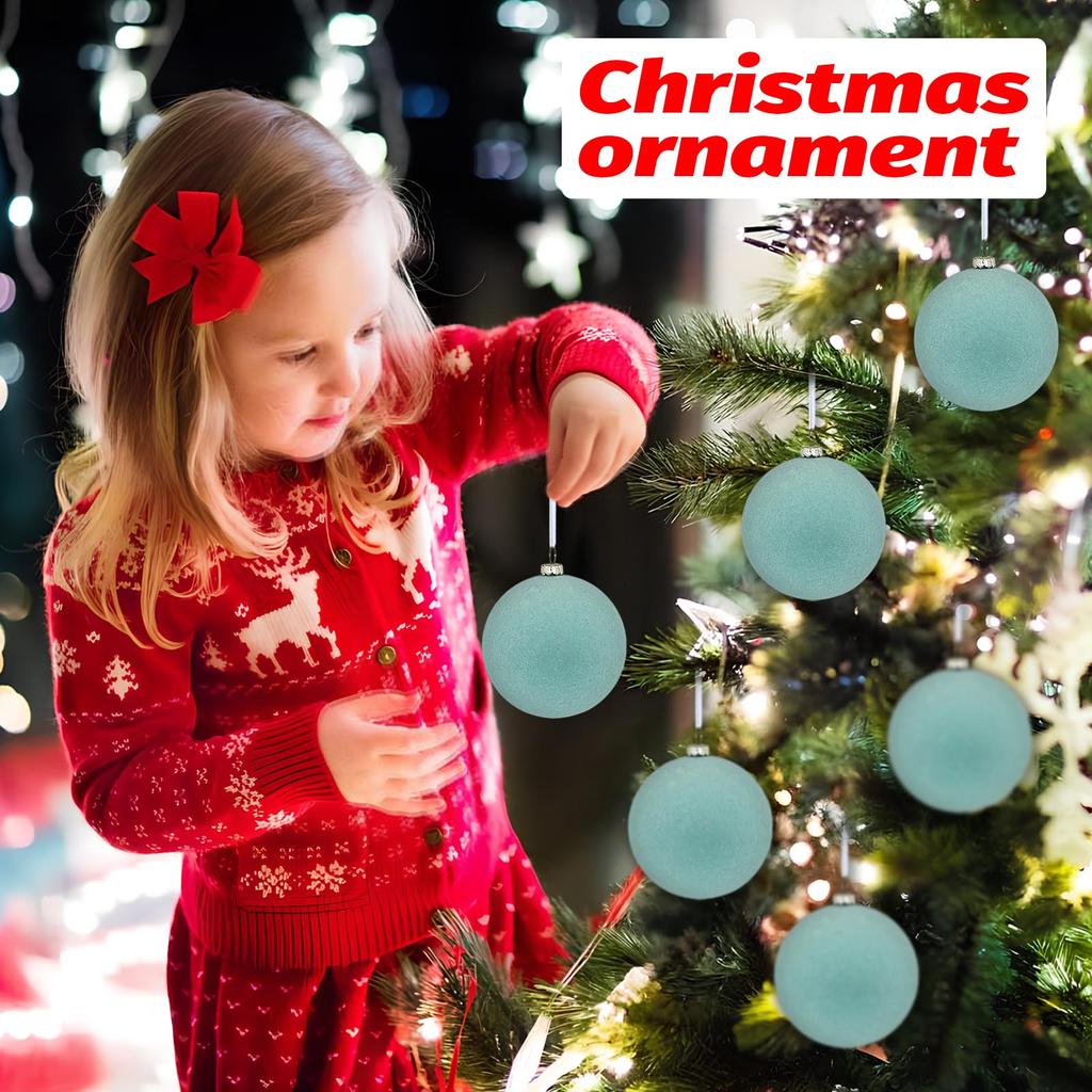 Christmas Tree Decoration Balls Velvet Texture Glitter Christmas Balls Christmas Festive Christmas Tree Decoration Balls Satin Christmas Balls