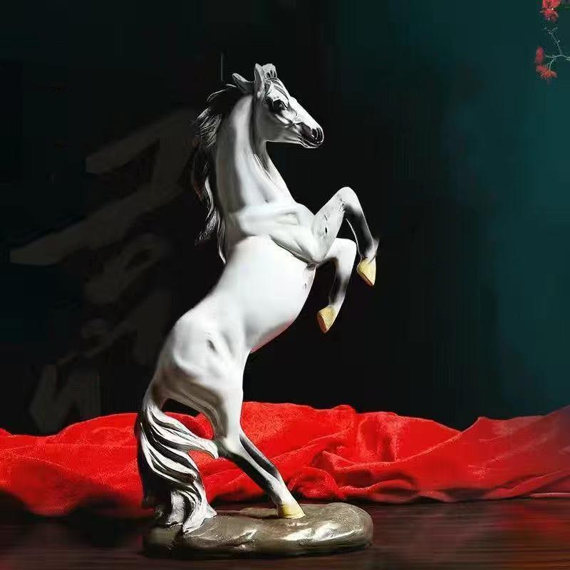 Resin Animal Horse Decoration Sculpture Statue European Style Ornaments Home, Living Room, Office Decoration Accessories