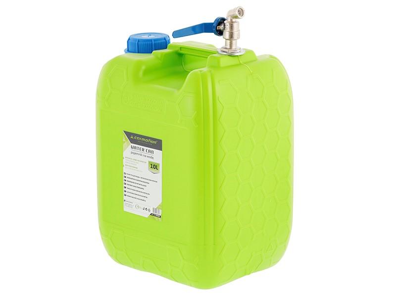 Water container with metal long top valve, 10 L