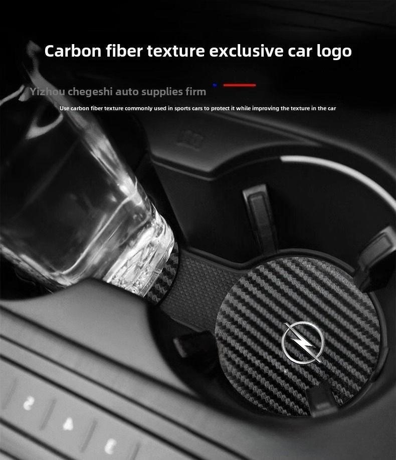 Car Cup Holder Coaster Anti-Slip Mat Car Water Cup Pad Grille For Opel Astra H G J Insignia Mokka Zafira Corsa Vectra C D Antara eww2
