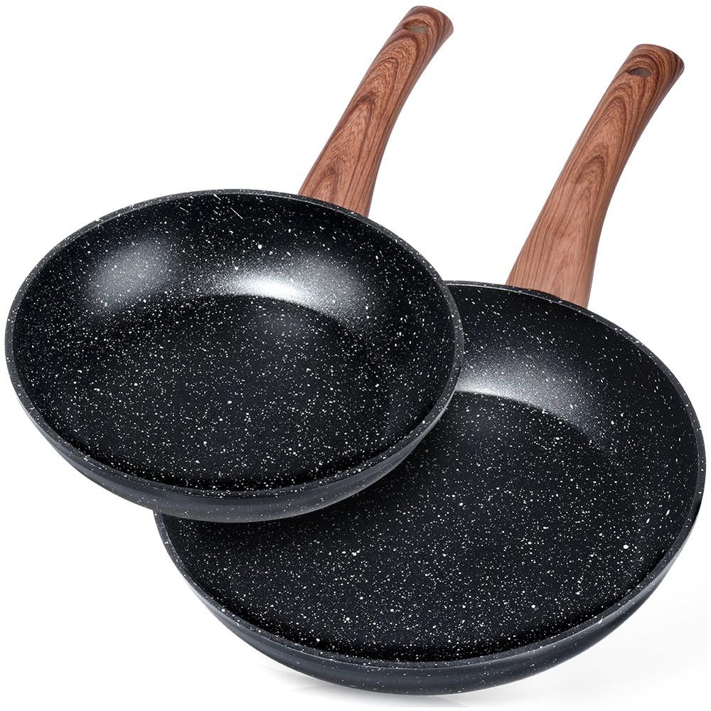 Black&Wood Granite Frying Pan Set 20/26 Cm 2 Pcs.