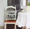 Наволочки Happy Camper Винтажный Рустикальный Деревянный Фон Вдохновляющие Цитаты Домашний Декор На Открытом Воздухе Декоративные Наволочки Набор из 4 штук