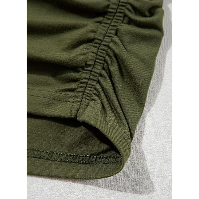 YYFS Женские модные повседневные летние весенние однотонные блузки и рубашки с короткими рукавами и круглым вырезом с принтом