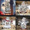 Christmas Tree Rotating Sculpture Train Decoration Window Stickers Christmas Decorations Winter Home Furnishings