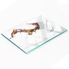 Kitchen Multifunctional Decorative Glass Board Spilled Coffee 80x52 Cm