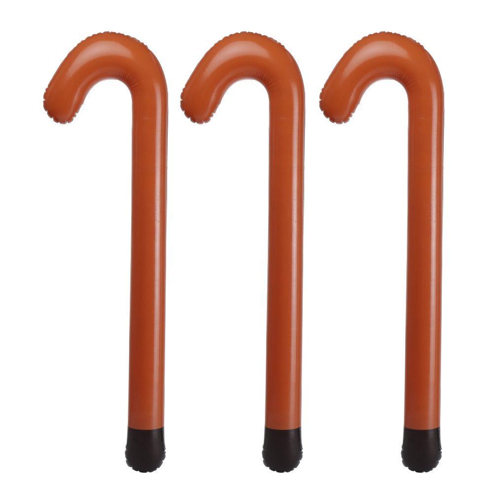 Home Party Balloons Crutch Balloons Santa Claus Walking Stick Inflatable Toys Christmas Candy Cane