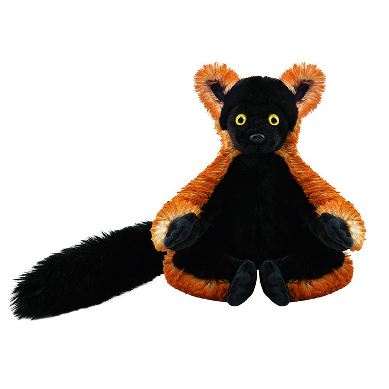 Simulation Lemur Doll Plush Toy Stuffed Wild Animal Long Tail Plushie Companion Appeasing Gift