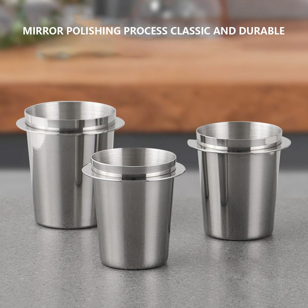 51/54/58 мм чашка для дозирования кофе кружка для эспрессо-машины износостойкая нержавеющая сталь чашка для дозирования кофе серебристая/черная