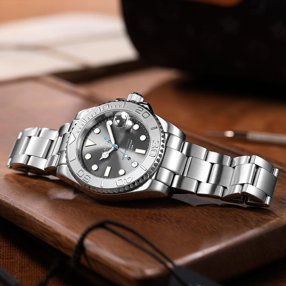 Cadisen 8210 New TOP Brand Luxury Men's Watch With Box Neptune Series Water Resistant 100m/330ft Automatic Men's Mechanical Watches